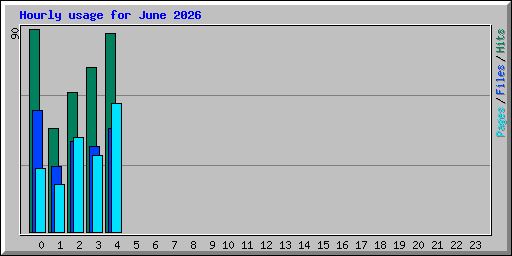 Hourly usage for June 2026